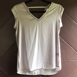Double V Neck Crochet Blouse